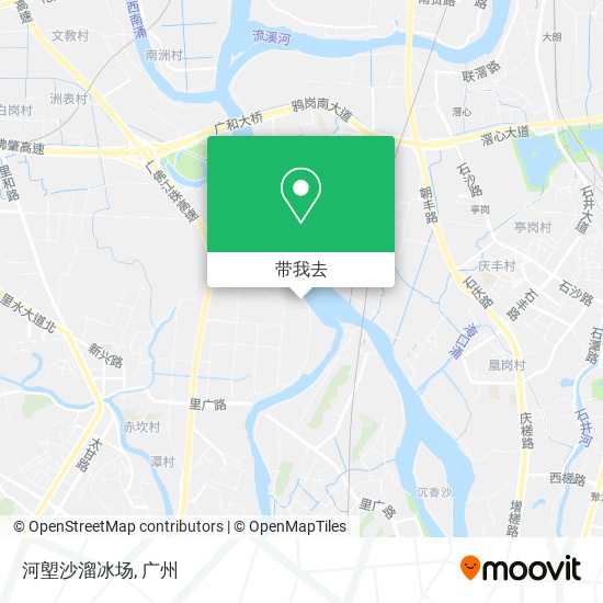 河塱沙溜冰场地图