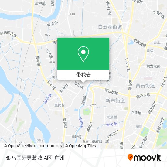 银马国际男装城-A区地图