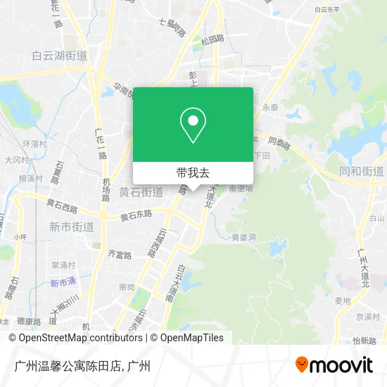广州温馨公寓陈田店地图