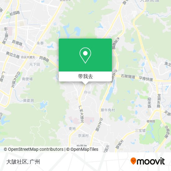 大陂社区地图
