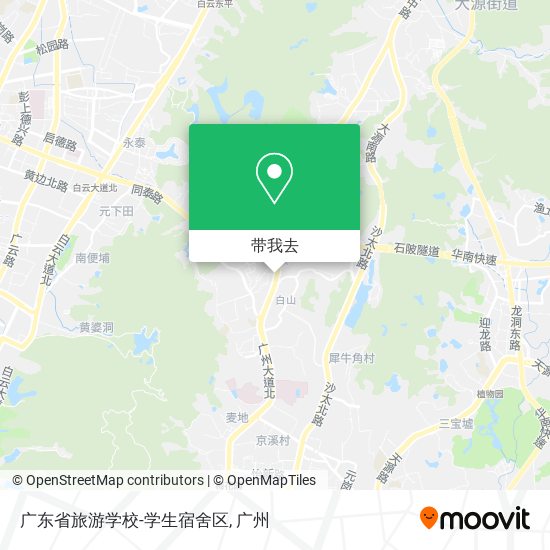 广东省旅游学校-学生宿舍区地图