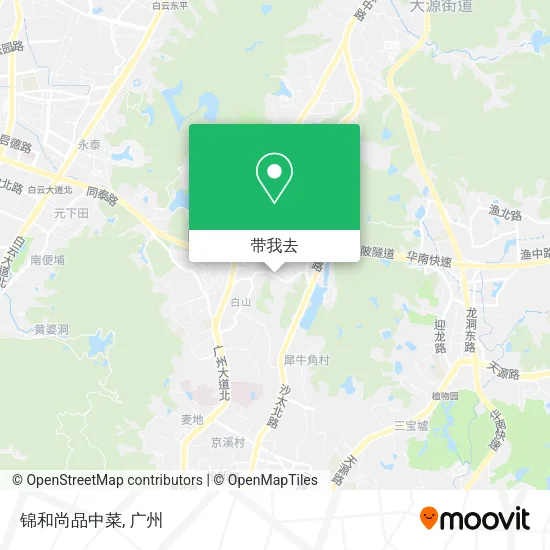 锦和尚品中菜地图