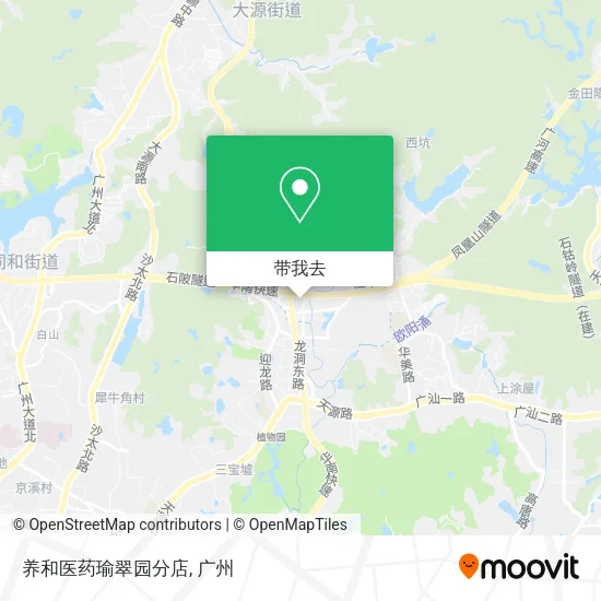 养和医药瑜翠园分店地图