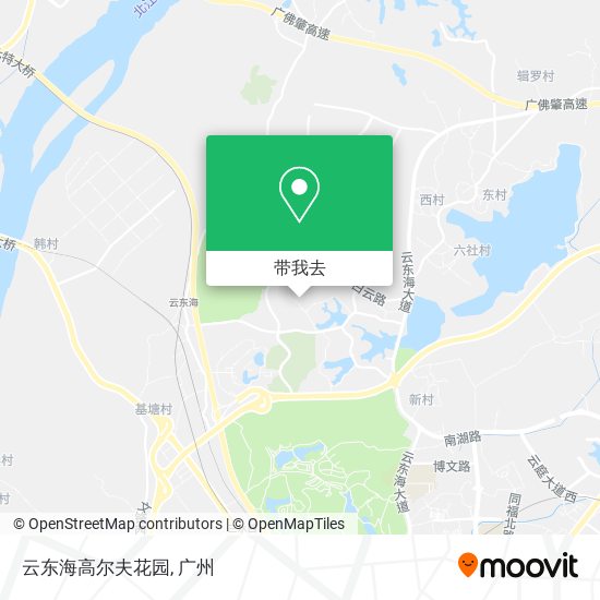 云东海高尔夫花园地图