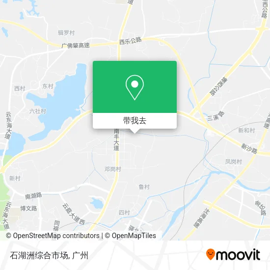 石湖洲综合市场地图