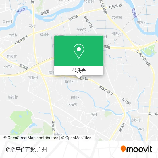 欣欣平价百货地图