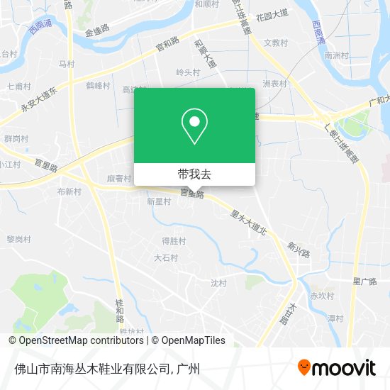 佛山市南海丛木鞋业有限公司地图