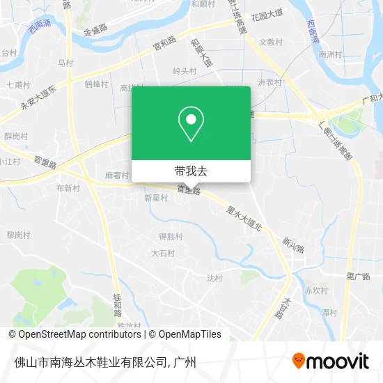 佛山市南海丛木鞋业有限公司地图