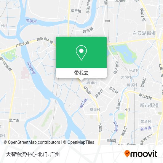 天智物流中心-北门地图