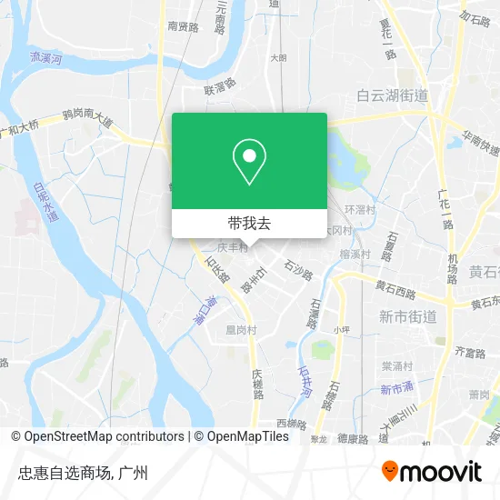 忠惠自选商场地图