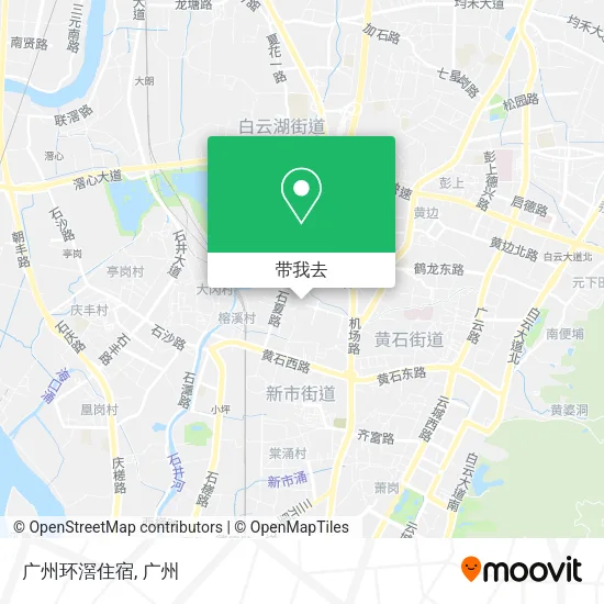 广州环滘住宿地图