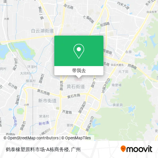 鹤泰橡塑原料市场-A栋商务楼地图
