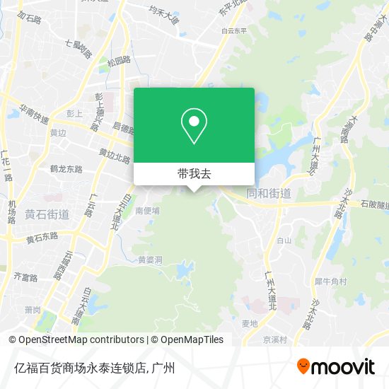 亿福百货商场永泰连锁店地图