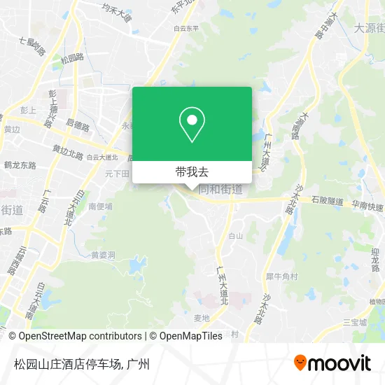 松园山庄酒店停车场地图