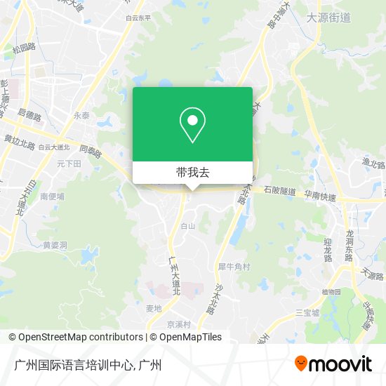 广州国际语言培训中心地图