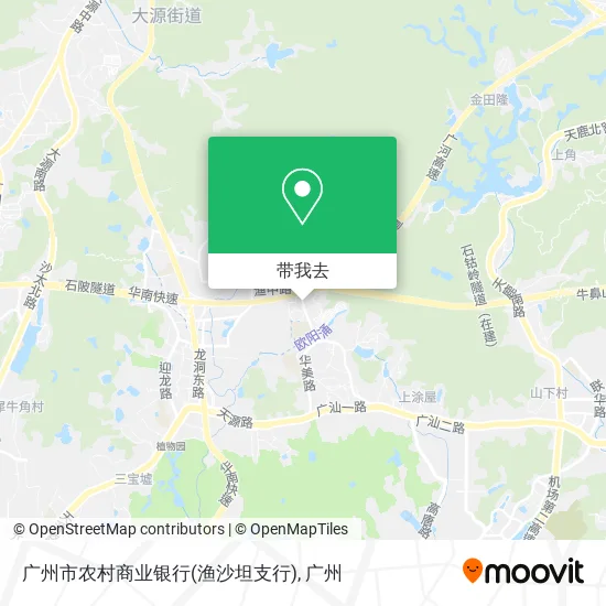 广州市农村商业银行(渔沙坦支行)地图