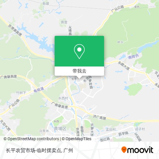 长平农贸市场-临时摆卖点地图