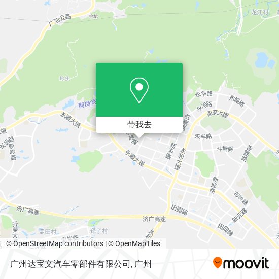 广州达宝文汽车零部件有限公司地图
