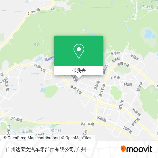 广州达宝文汽车零部件有限公司地图