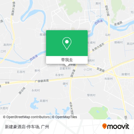 新建豪酒店-停车场地图