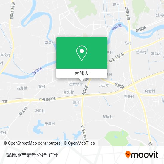 耀杨地产豪景分行地图