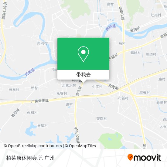 柏莱康休闲会所地图