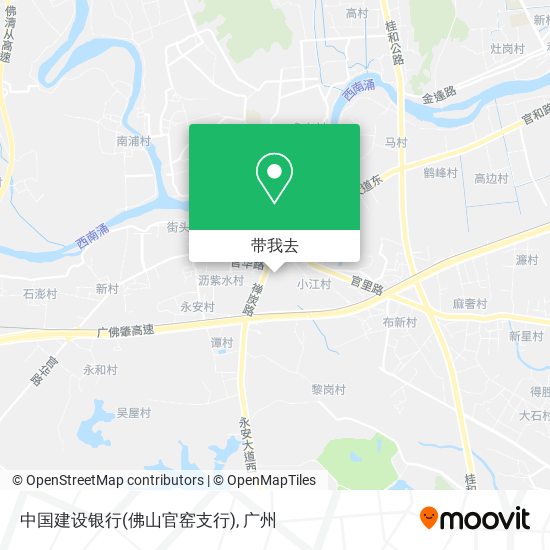 中国建设银行(佛山官窑支行)地图