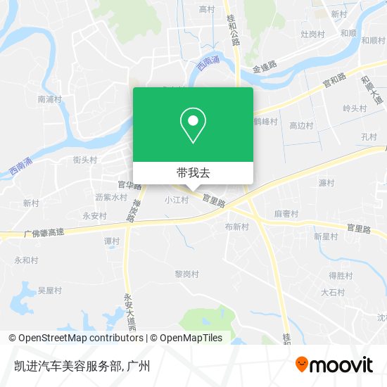 凯进汽车美容服务部地图