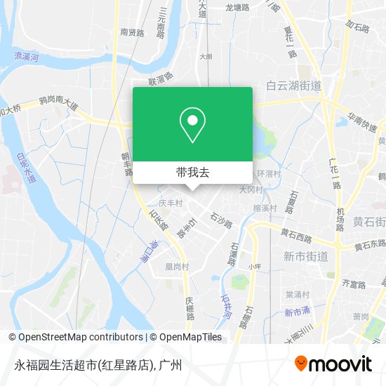 永福园生活超市(红星路店)地图
