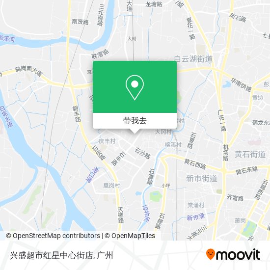 兴盛超市红星中心街店地图