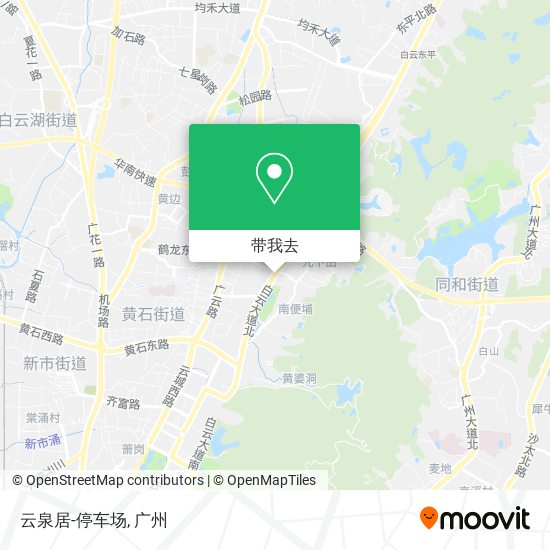 云泉居-停车场地图