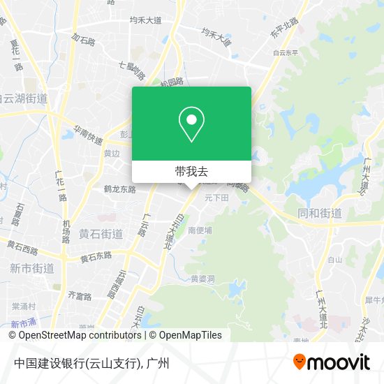 中国建设银行(云山支行)地图