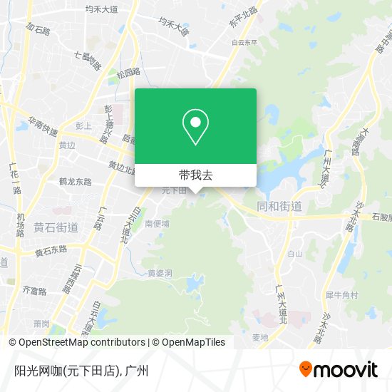 阳光网咖(元下田店)地图