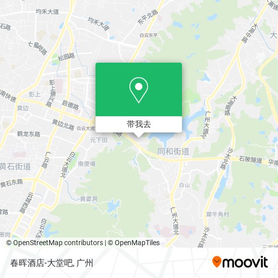 春晖酒店-大堂吧地图