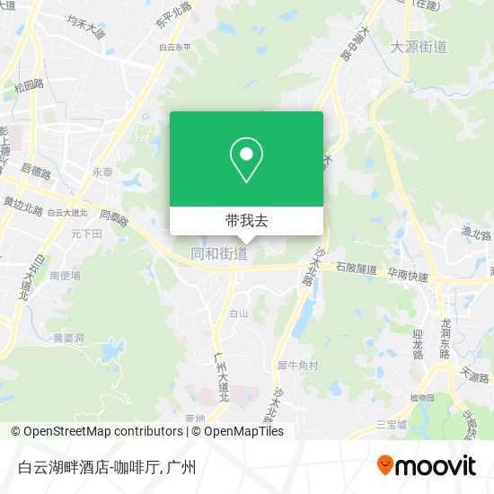 白云湖畔酒店-咖啡厅地图