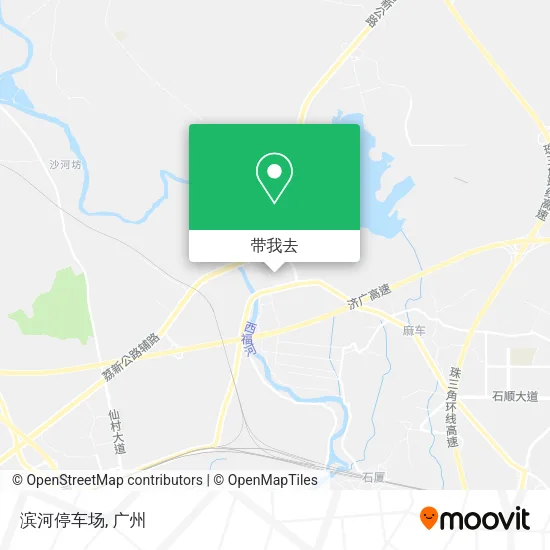 滨河停车场地图