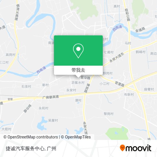 捷诚汽车服务中心地图