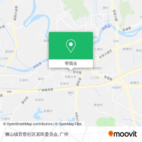 狮山镇官窑社区居民委员会地图