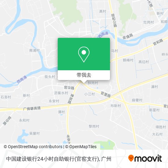 中国建设银行24小时自助银行(官窑支行)地图