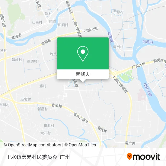 里水镇宏岗村民委员会地图
