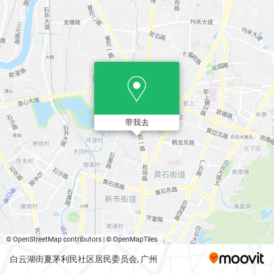 白云湖街夏茅利民社区居民委员会地图