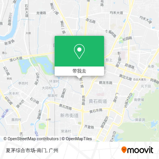 夏茅综合市场-南门地图