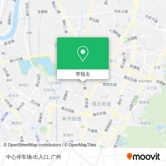 中心停车场-出入口地图