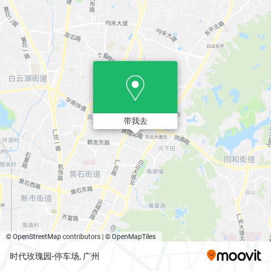 时代玫瑰园-停车场地图