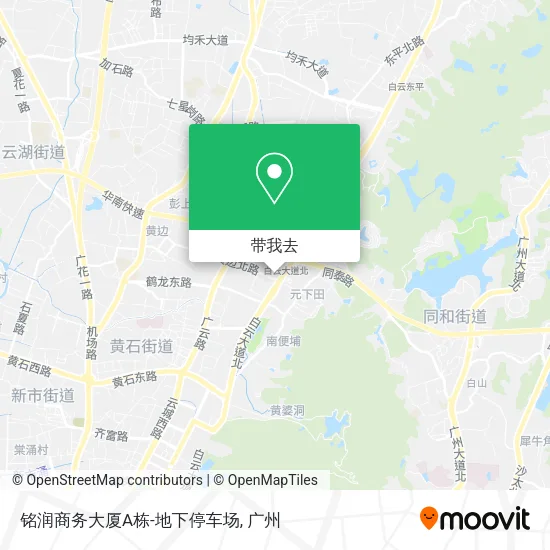 铭润商务大厦A栋-地下停车场地图