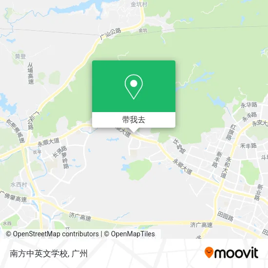 南方中英文学校地图