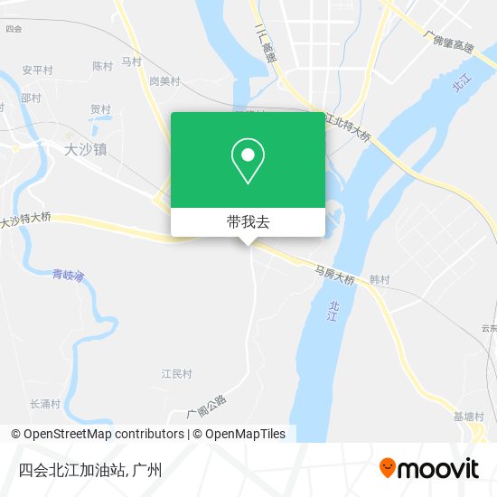 四会北江加油站地图