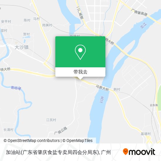 加油站(广东省肇庆食盐专卖局四会分局东)地图