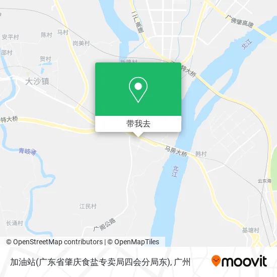 加油站(广东省肇庆食盐专卖局四会分局东)地图