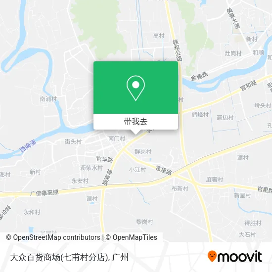 大众百货商场(七甫村分店)地图